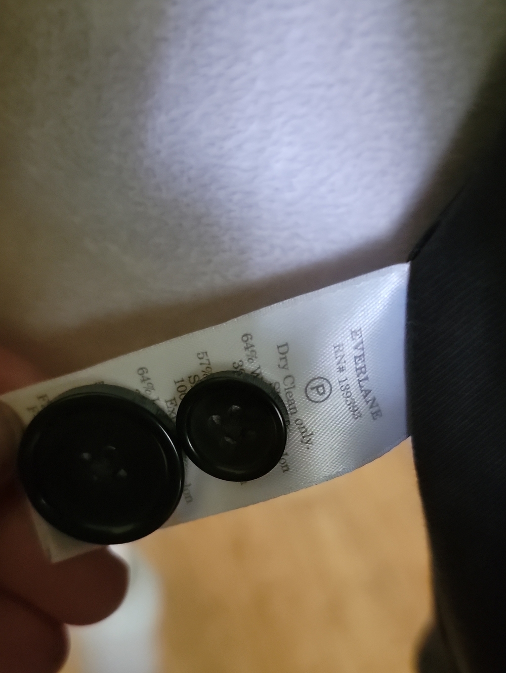 Everlane Black Button Detail Blazer - Picture 8 of 10